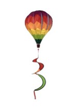 Chevron Rainbow Deluxe Hot Air Balloon Wind Twister
