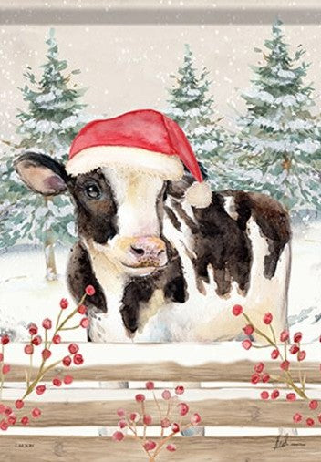 Christmas Cow Dura Soft™ Flag