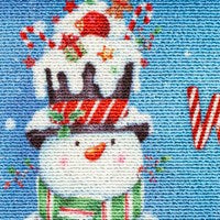 Christmas Snowman Textured Sassafras Switch Mat