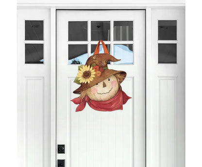 Autumn Scarecrow Door Decor