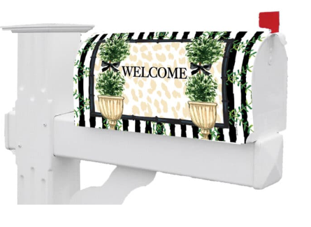 Double Topiary Mailbox Cover