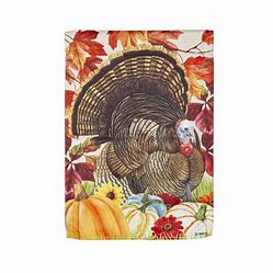 November Turkey Garden Flag