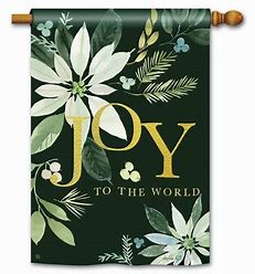 Poinsettia Joy Garden Flag