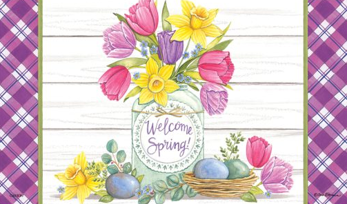 Easter Floral Mat