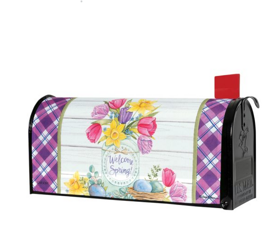 Easter Floral Mailbox Cover