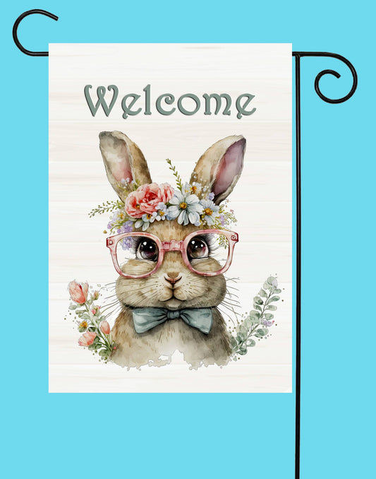 Welcome Bunny With Glasses