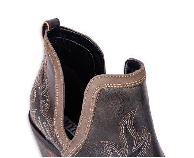 Emmie Faye Stitched Leather Boots