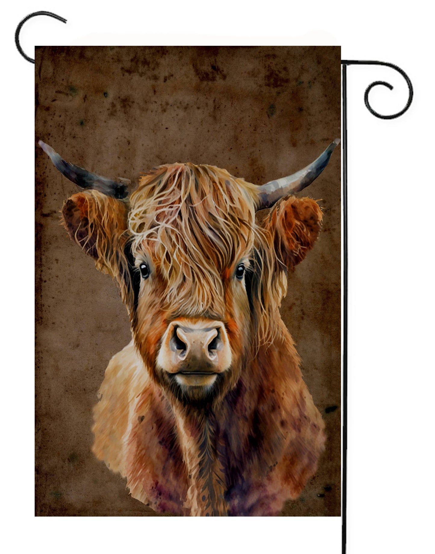 Highland Cow Garden Flag G2571