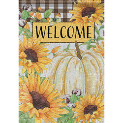 Fall Sunflowers Shimmer Garden Flag