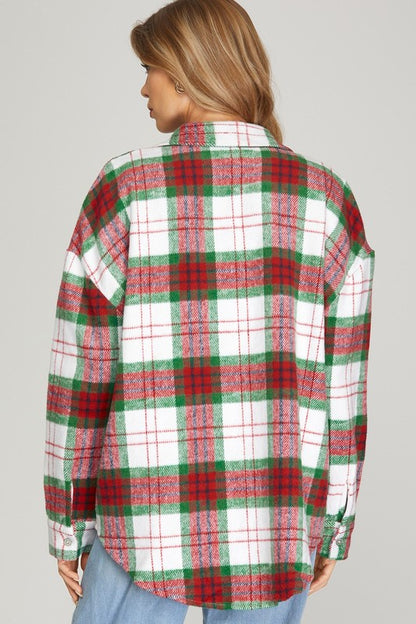 Festive Plaid Shacket