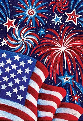 Fireworks & Flag-Flag by Tina Wenke