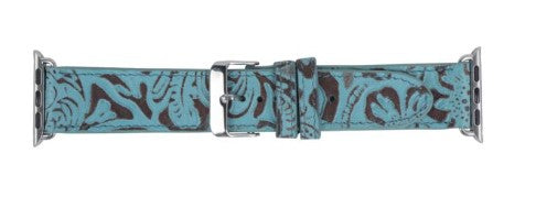 Fister Turquoise Leather Watch Band 42mm/44mm