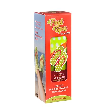 California Mango California Dreaming Foot Spa Kit with Mango Mend for Cracked Heel Repair