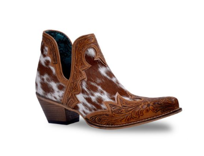 Frisco Falls Hair-on Hide & Hand-tooled Boots