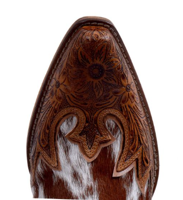 Frisco Falls Hair-on Hide & Hand-tooled Boots