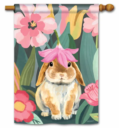 Garden Bunny Flag