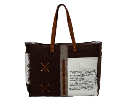 Graded Cotton Farmland Weekender Bag