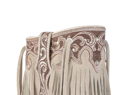 Hannah Canyon Fringed Hand-tooled Boots