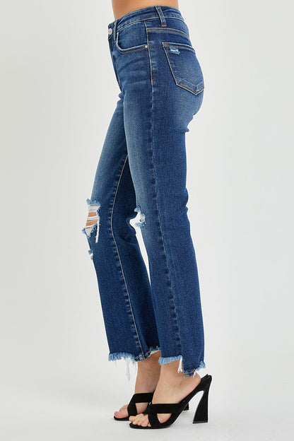 HIGH RISE CROP FLARE JEANS!