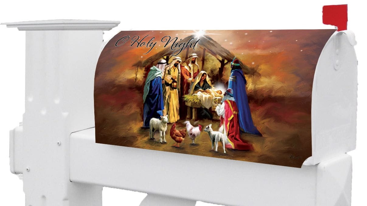 Holy Nativity Mailbox Cover