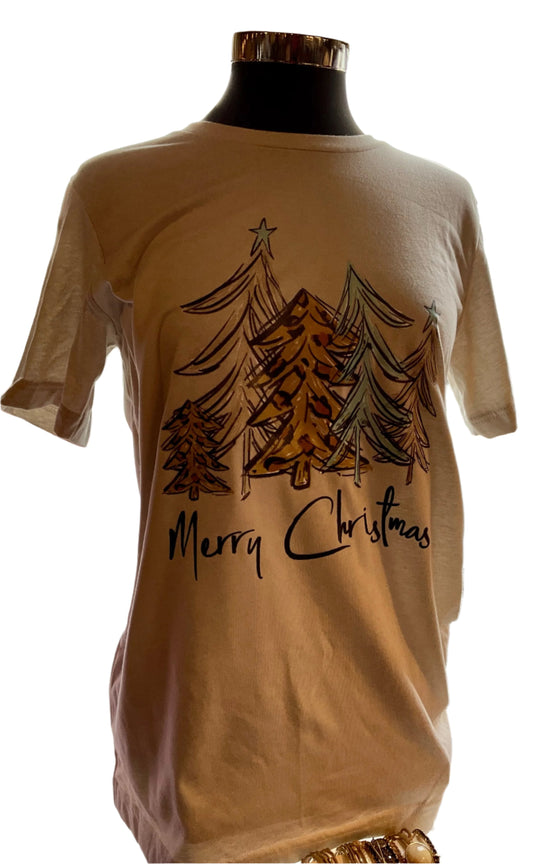 Merry Christmas T-Shirt (Tan)