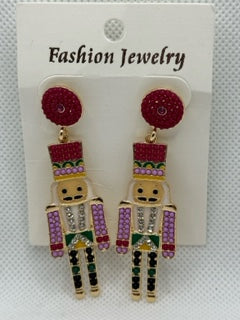 Beaded Nutcracker Earrings