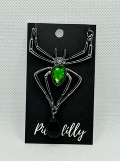 Jeweled Spider Necklace