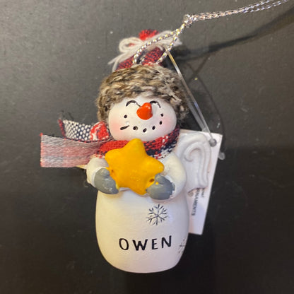 Snow Angel Ornament OWEN