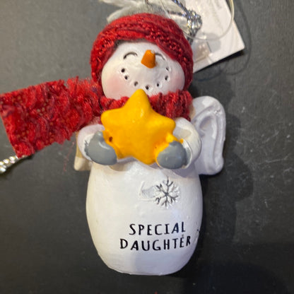 Snow Angel Ornament Special Daughter