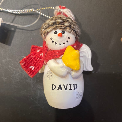 Snow Angel Ornament DAVID