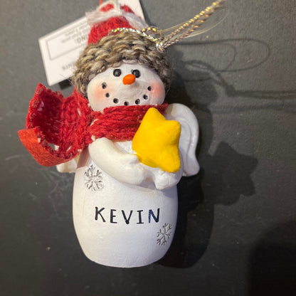 Snow Angel Ornament KEVIN
