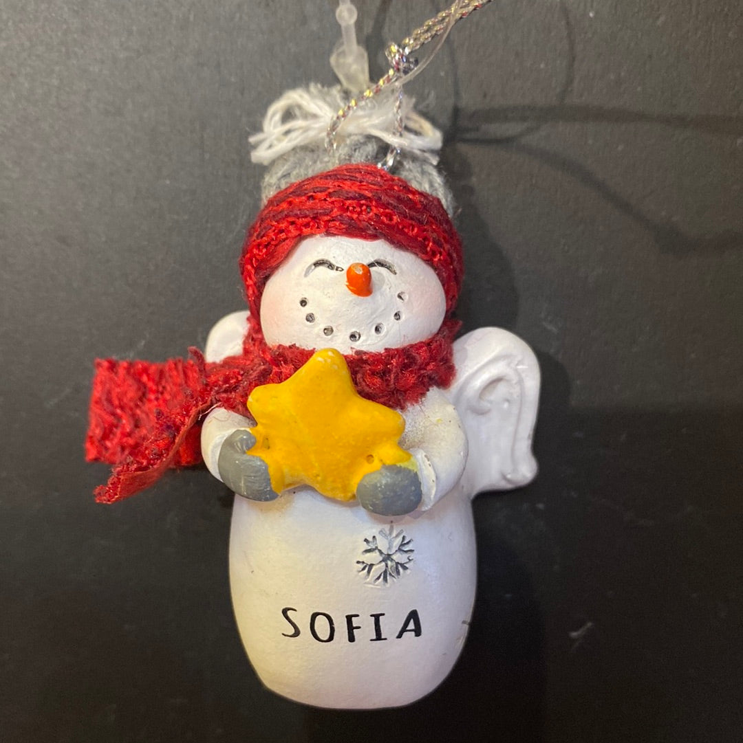 Snow Angel Ornament SOFIA