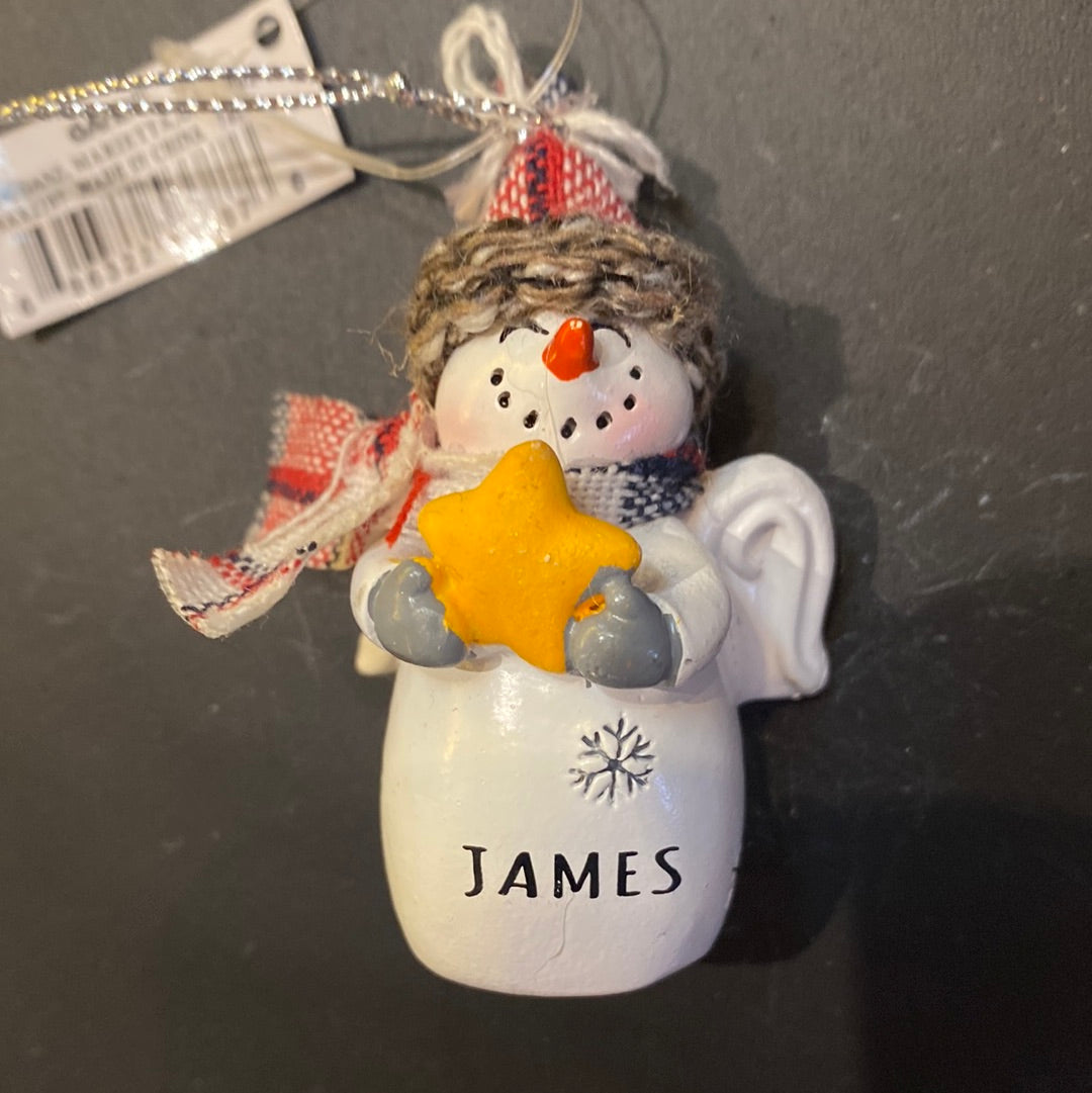 Snow Angel Ornament JAMES