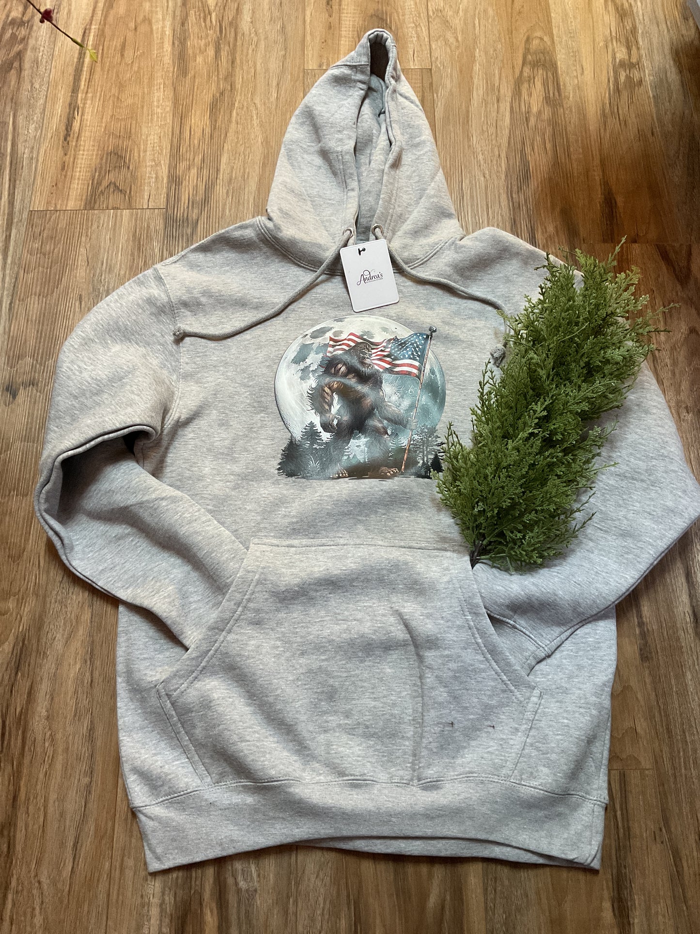 Sasquatch Grey Hooded Sweatshirt