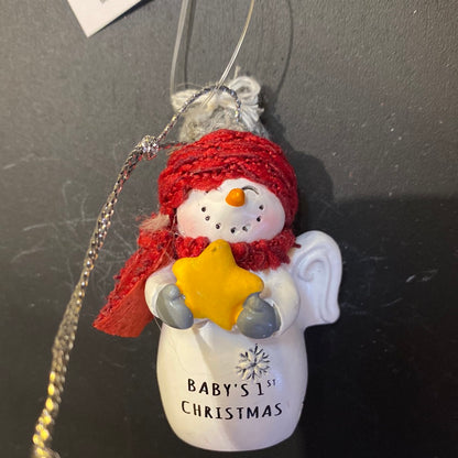 Snow Angel Ornament Baby's 1st Christmas