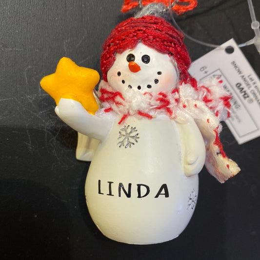 Snow Angel Ornament LINDA