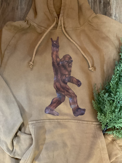 Sasquatch Brown Hooded Sweatshirt