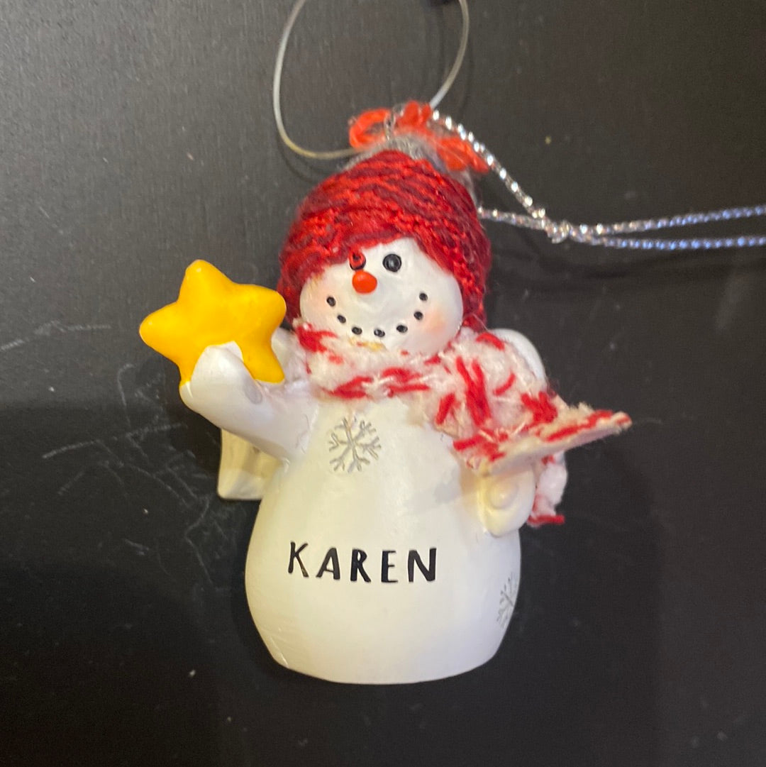 Snow Angel Ornament KAREN