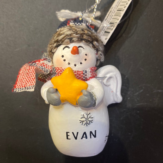 Snow Angel Ornament EVAN