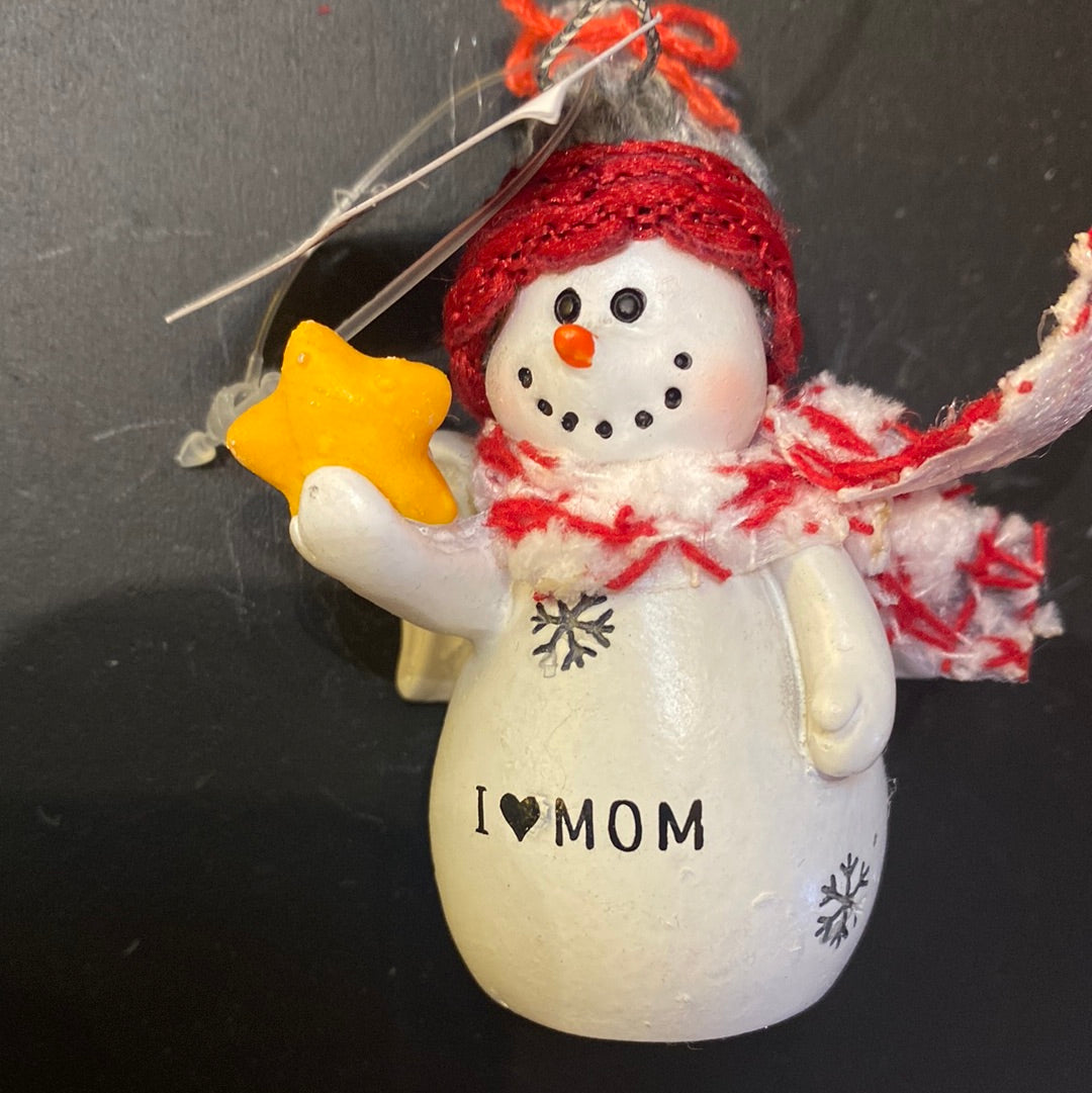 Snow Angel Ornament I<3 Mom