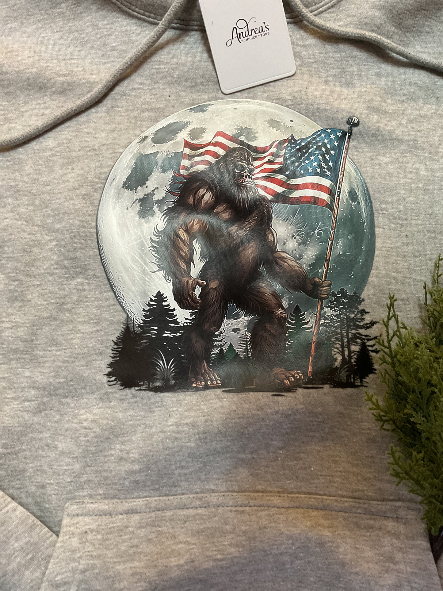 Sasquatch Grey Hooded Sweatshirt