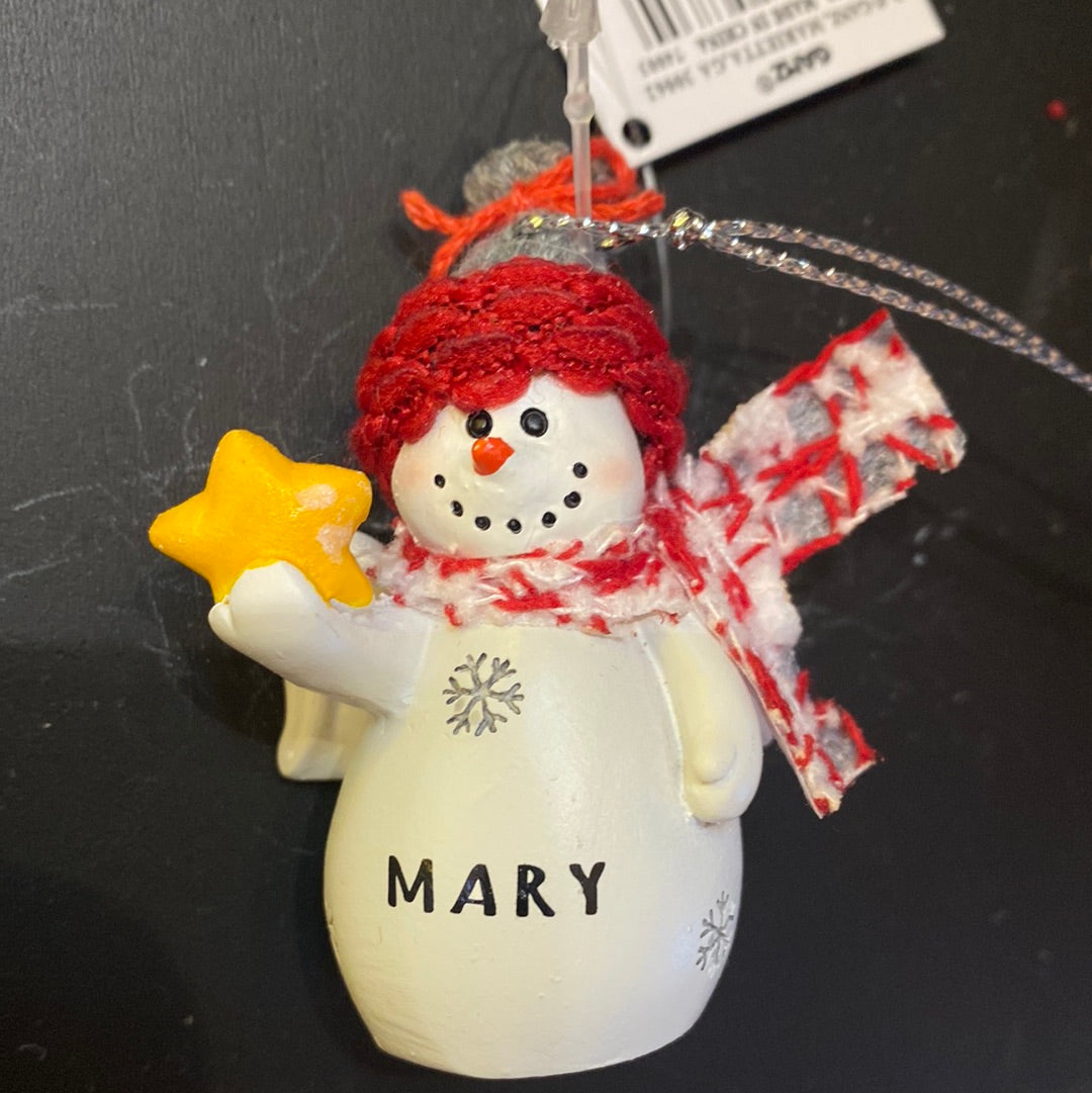Snow Angel Ornament MARY