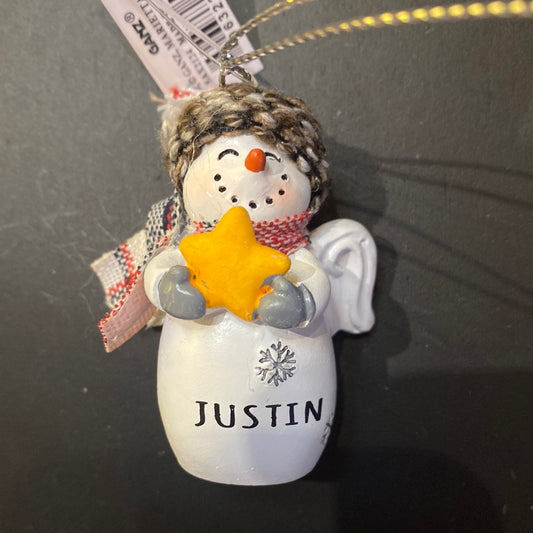 Snow Angel Ornament JUSTIN