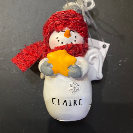 Snow Angel Ornament CLAIRE