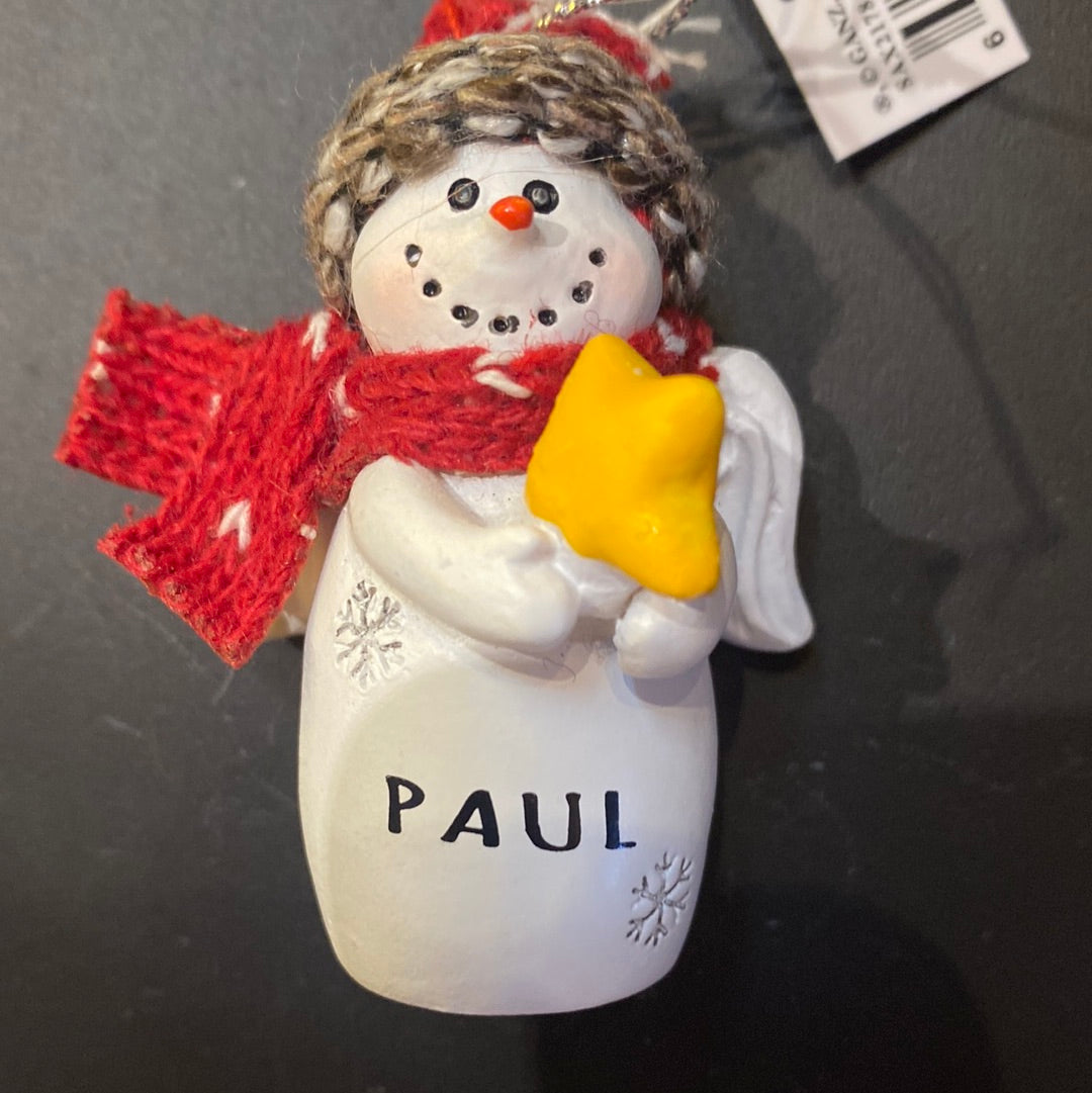 Snow Angel Ornament PAUL