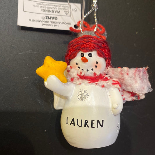 Snow Angel Ornament LAUREN