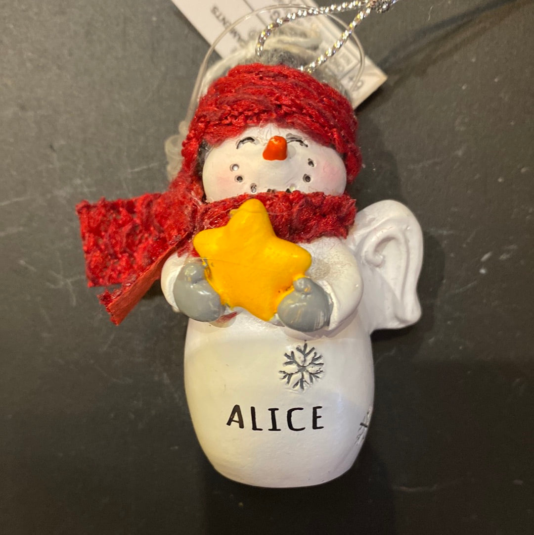 Snow Angel Ornament ALICE