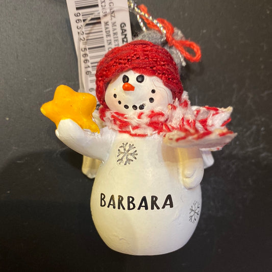 Snow Angel Ornament BARBARA