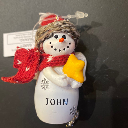 Snow Angel Ornament JOHN