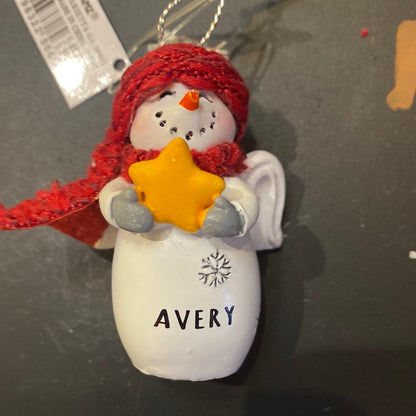 Snow Angel Ornament AVERY